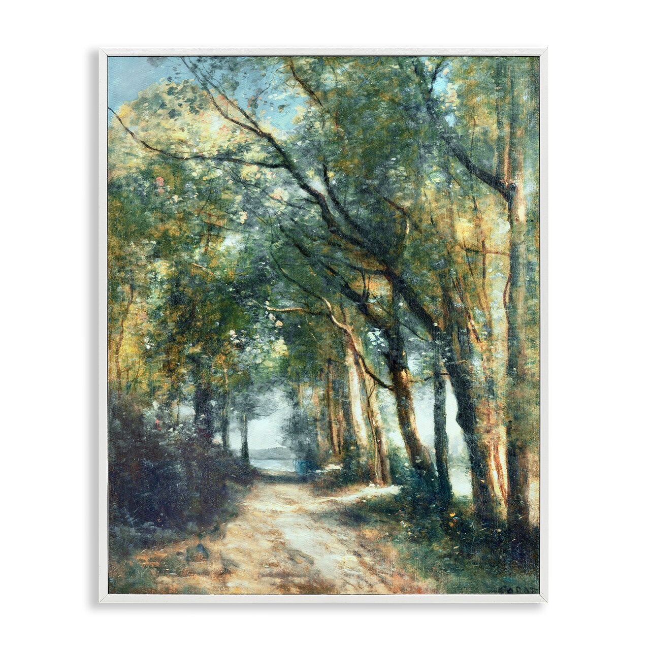 Stupell Industries Forest Path Under Tree Canopy Framed Giclee By Corot